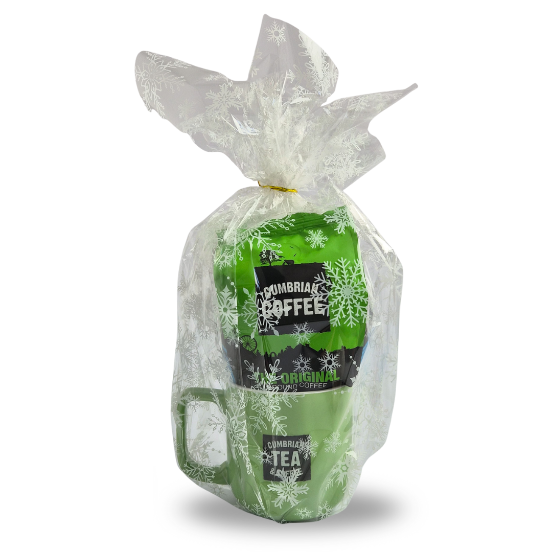 Mug & Cumbrian Ground Coffee - Christmas Wrapped Gift Set