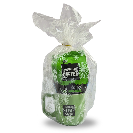 Mug & Cumbrian Ground Coffee - Christmas Wrapped Gift Set
